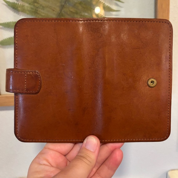 Vintage Coach British Tan Glove Tanned Leather Checkbook Wallet 80s 90s USA - Picture 6 of 6